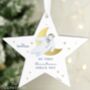 Personalised The Snowman Gold Wooden Star Decoration, thumbnail 3 of 3