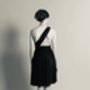 Black Multiway Knee Length Dress, thumbnail 5 of 8