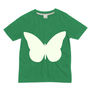 Butterfly Glow In The Dark Interactive Kids T Shirt, thumbnail 5 of 8