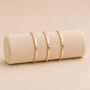 Gold Plated Hammered Triple Bangle Set, thumbnail 4 of 8