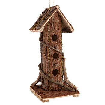 Tall Wooden Garden Bird Hotel, 3 of 10