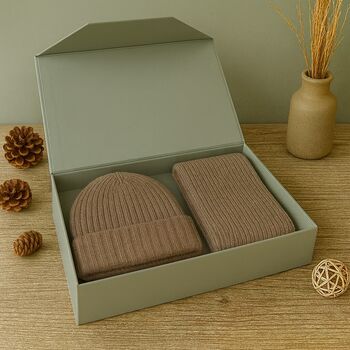Gift Boxed Wool Blend Scarf And Hat Set, 5 of 7