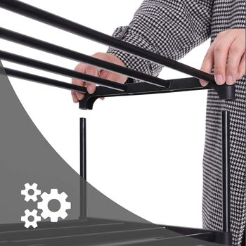 Two Set Five Tier Stackable Shoe Organiser Rack Shelf, 7 of 11