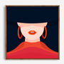Girl In The Hooped Earing, Canvas Wall Art, thumbnail 5 of 7