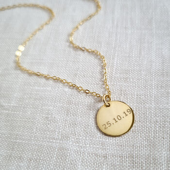 Personalised Date Charm Necklace, 3 of 6
