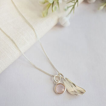 Choose Your Birthflower Month Necklace 925 Silver, 9 of 9