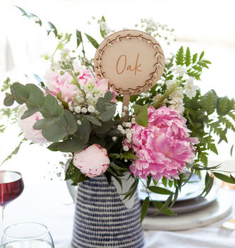 Personalised Wreath Wedding Table Names, 2 of 6