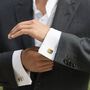 Usher Rhodium, Gold Or Rose Gold Plated Cufflinks, thumbnail 7 of 12