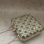 Handcrafted Raw Silk Cream Square Clutch, thumbnail 5 of 6