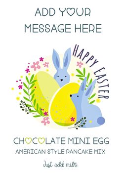 Personalised Easter Mini Egg Pancake Mix, 2 of 3