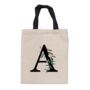 Monogrammed Floral Initial Tote Bag, thumbnail 6 of 7