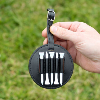 Personalised Golf Tag And Tees Bag Accessory For Him, 4 of 5