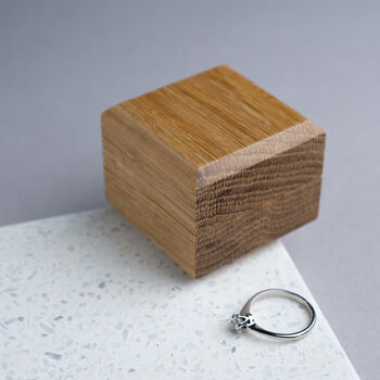 Handmade Wooden Engagement Ring Box, 6 of 8