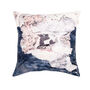 Coastal Textures, Pink And Blue, Linen Cushion Cover, thumbnail 1 of 2
