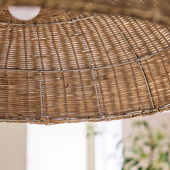 Monde Woven Rattan Ceiling Shade, 4 of 5