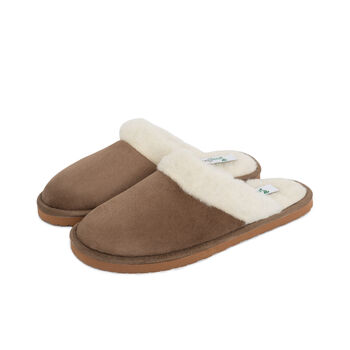 Snugtoes Brown Suede Slippers For Women, 5 of 5