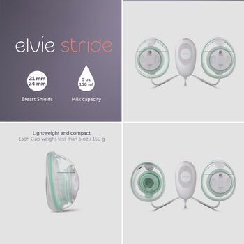 Elvie Stride Single Electric Smart Breast Pump, 3 of 12