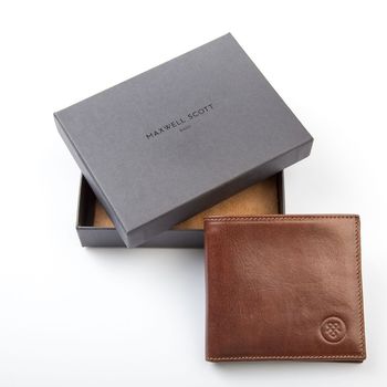 Personalised Luxury Leather Wallet. 'The Vittore', 2 of 12