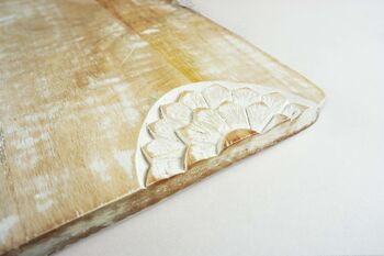 Floral Hand Carved Chopping Board, 2 of 2