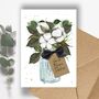 Personalised Cotton Flower Scented Birthday Card, thumbnail 5 of 7