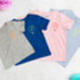 Embroidered Birthday T Shirt With Personalised Bag, thumbnail 5 of 10