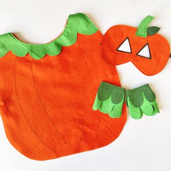 Felt Halloween Pumpkin Costume For Children And Adults, 3 of 10