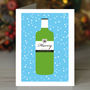 Personalised 'Gin' Christmas Card, thumbnail 2 of 3