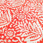 Bagru Block Printed Indian Table Runner, Red And White, thumbnail 10 of 11