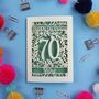 Personalised 70th Birthday Card Papercut Flower Design, thumbnail 1 of 9
