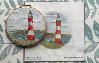 The Lighthouse, Modern Embroidery Kit, 3 of 5