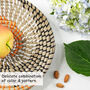 Natural Woven Fruit Basket Bowl Spiral, thumbnail 5 of 5