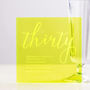 Personalised Bright Acrylic Age Party Invitations, thumbnail 4 of 5