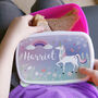 Personalised Unicorn Lunch Box For Kids, thumbnail 1 of 3