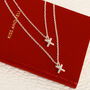 Double Strand Kiss 'X' Necklace, thumbnail 5 of 9