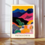 Patagonia Mountains Travel Art Print, thumbnail 1 of 3