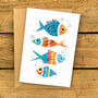 Fun Fish Family Ocean Greeting Card, thumbnail 3 of 4