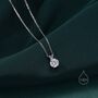 One Carat Moissanite Diamond Classic Single Stone Pendant Necklace, thumbnail 1 of 10