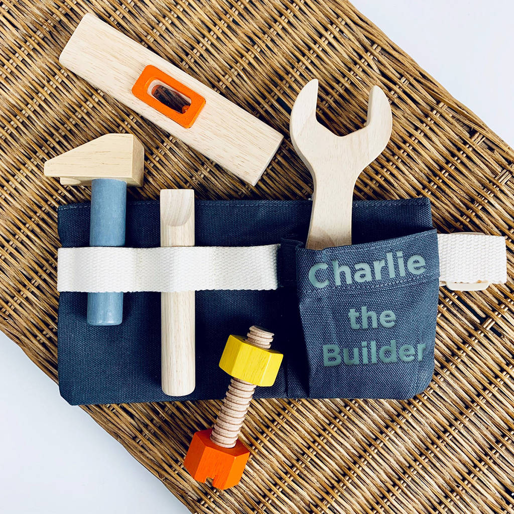 personalised toy tool belt by babyblooms