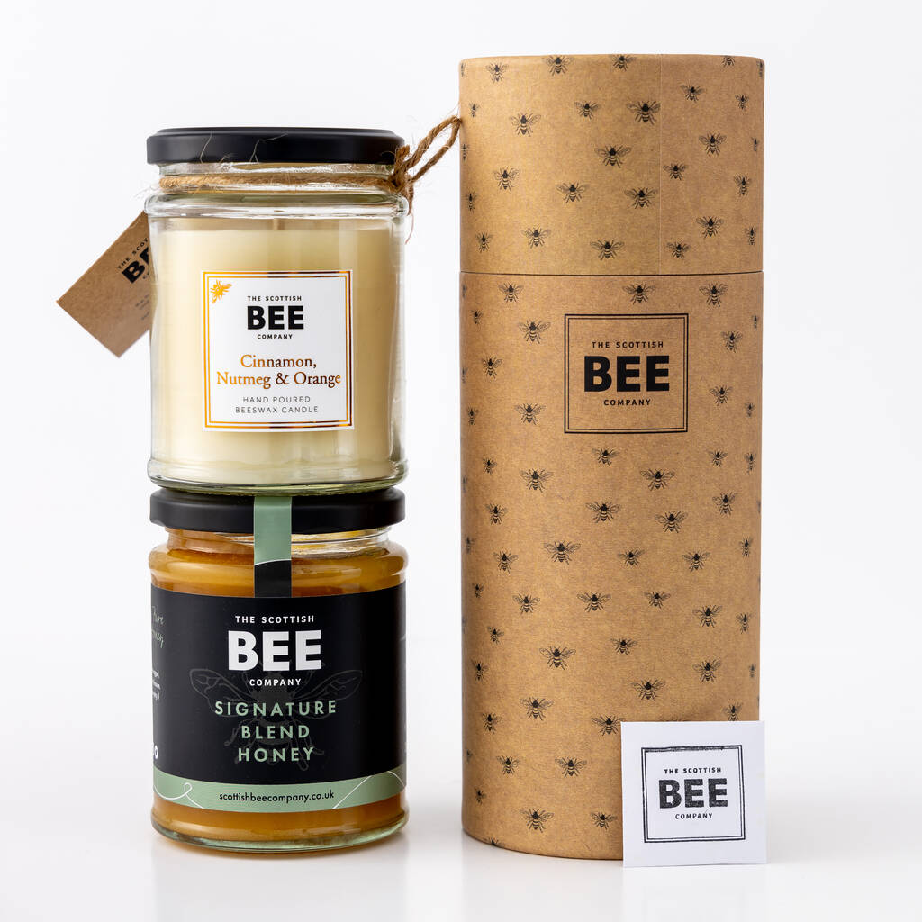 Scottish Honey And Beeswax Candle Gift Duos By Scottish Bee Co