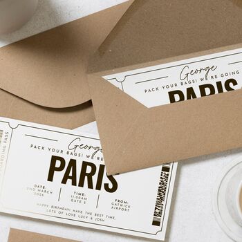Paris Gift Voucher Gold Foil Holiday Reveal, 8 of 9