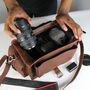 'Emerson' Extra Water Resistant Leather Camera Bag, thumbnail 5 of 11