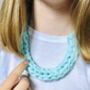 T Shirt Yarn Statement Necklace Four Colours, thumbnail 3 of 6