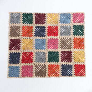 Catalonia Granny Squares Blanket Crochet Kit, 2 of 11
