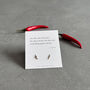 Something Great Sterling Silver Chilli Earrings, thumbnail 2 of 10