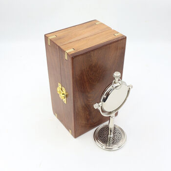 Personalised 25th Silver Anniversary Desk Clock Gift, 8 of 12
