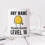 Personalised 16th Birthday Mug 'Level 16', thumbnail 1 of 2
