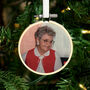 Mini Memorial Photo Hoop Christmas Tree Decoration, thumbnail 1 of 2