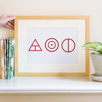 Glyph Family Print Personalised, 4 of 10