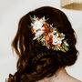 Soleil Rust Hydrangea Dried Flower Wedding Headpiece, thumbnail 1 of 4