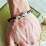 Sterling Silver And Leather Animal Clasp Bracelets, thumbnail 5 of 9